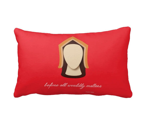 Katherine of Aragon "Before All Worldly Matters" Accent Pillow
