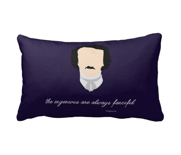 Edgar Allan Poe "Ingenious" Accent Pillow