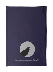 Edgar Allan Poe "Ingenious" Raven Tea Towel
