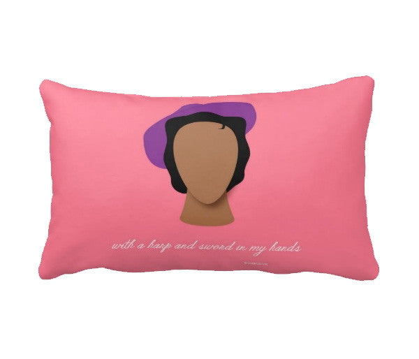 Zora Neale Hurston "With a Harp and Sword in my Hands" Accent Pillow